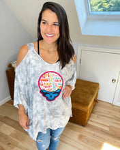 Load image into Gallery viewer, Women are Smarter Grateful Tie Dye Tunic Top - Size M left!