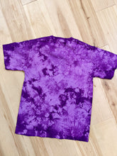 Load image into Gallery viewer, ADULT and YOUTH Grateful Cats Down Under The Stars Purple Tie Dye Tee - Adult S>2XL and  YOUTH Med>XL left!