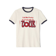 Load image into Gallery viewer, Call Me Pretty And Take Me On Phish Tour 70’s Style Unisex Cotton Ringer T-Shirt
