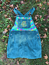 Load image into Gallery viewer, Grateful Bear Jade Tie Dye Corduroy Overall Dress - ONE Size Medium (size 8ish)