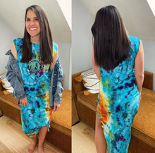Load image into Gallery viewer, Surrender to the Flow Tie Dye Phish Maxi Dress - Size XXL