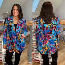 Load image into Gallery viewer, Split Open and Melt Springtime Psychedelic Phish Blazer - One Size XL!