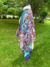 Load image into Gallery viewer, Split Open and Melt Funky Phish Paisley Tie Front Summer Boho Wrap - One size fits ALL (One left!)