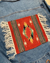 Load image into Gallery viewer, Grateful Western Denim Jacket Rust Bolt - Ladies Plus Size 1X!