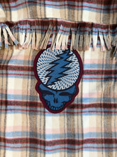 Load image into Gallery viewer, Grateful Fringy Plaid Stealie Jacket Shirt - Size S/M and L/XL left!
