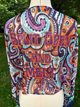Load image into Gallery viewer, Split Open and Melt Funky Phish Paisley Tie Front Summer Boho Wrap - One size fits ALL (One left!)