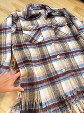 Load image into Gallery viewer, Grateful Fringy Plaid Stealie Jacket Shirt - Size S/M and L/XL left!