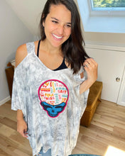 Load image into Gallery viewer, Women are Smarter Grateful Tie Dye Tunic Top - Size M left!