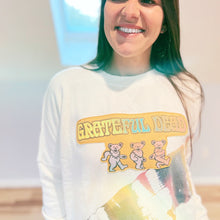 Load image into Gallery viewer, Grateful Dead Dancing Bear Tie Dye Stripe Sweatshirt - ONE Size Small left!