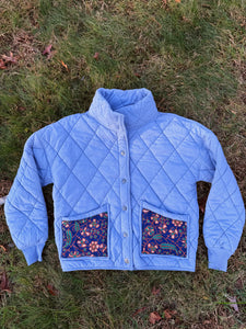 Billy Strings Blue Quilted Tapestry Jacket - One Size Small/Medium or Medium left!