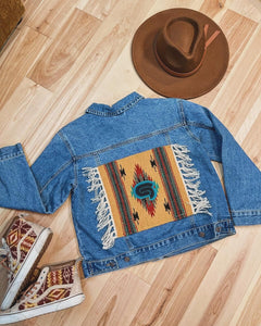 STS9 Tribal Fringy Denim Jacket - ONE Ladies size Small Left!