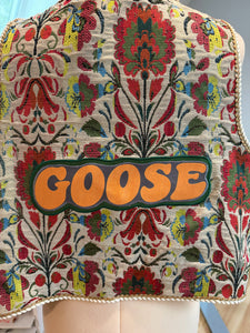 Goose Floral Festival Tie Front Vest - One Size Large left!