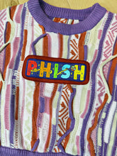 Load image into Gallery viewer, Phish in Space Springtime Coogi Inspired Cropped Sweater - Size Small