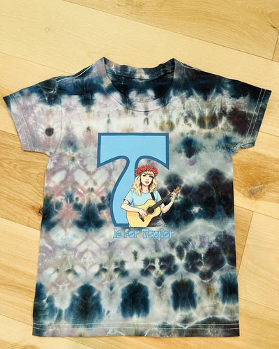 T is for Taylor Tie Dye Toddler Tee - Size 4T/5T