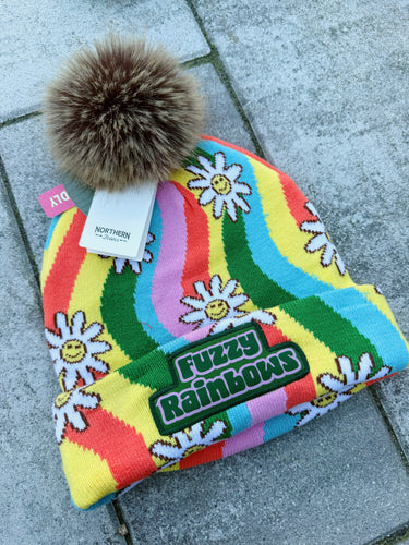 Fuzzy Rainbows and Daisies Billy Strings Beanie (Pre-Order Ships 1/2)
