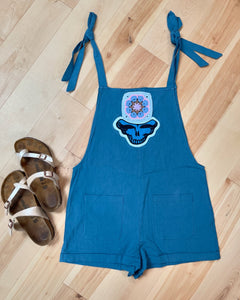 Steal Your Granny Square Linen Blend Overalls - Size Small and Medium left! (one in each size!)