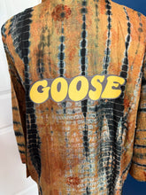 Load image into Gallery viewer, Goose Gold Tie Dye Silk Kimono - Size Sm&gt;L/XL