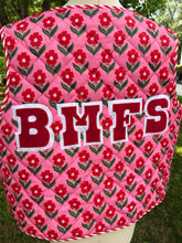 Load image into Gallery viewer, Billy Strings BMFS Tie Front Red Daisy Quilted Vest - Fits a size XXL&gt;Plus size 2X best!