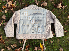 Load image into Gallery viewer, Goose Fall Tour Quilted Oatmeal Pendleton Inspired Jacket - ONE Size Medium!