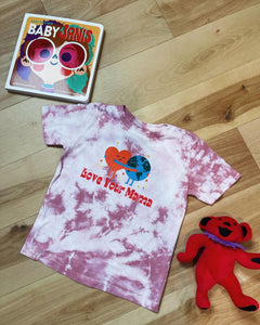 Love Your Mama Crystal Tie Dye Toddler Tee - Size 2T, 3T, 4T and 5/6