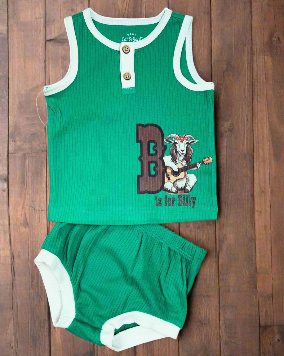 B is for Billy Strings Retro Gender Neutral Baby Set - One Size 6/9 months left!