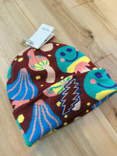 Load image into Gallery viewer, Grateful Retro Mushroom and Smiley Beanie (LAST ONE!)