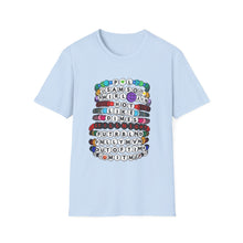 Load image into Gallery viewer, Pretty Lights Kandi/Swiftie Style Friendship Bracelets Unisex Softstyle T-Shirt