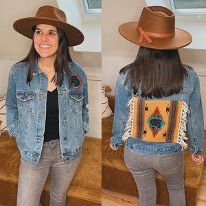 STS9 Tribal Fringy Denim Jacket - ONE Ladies size Small Left!