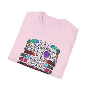 Widespread Panic Swiftie Inspired Kandi Friendship Bracelet Unisex Softstyle T-Shirt