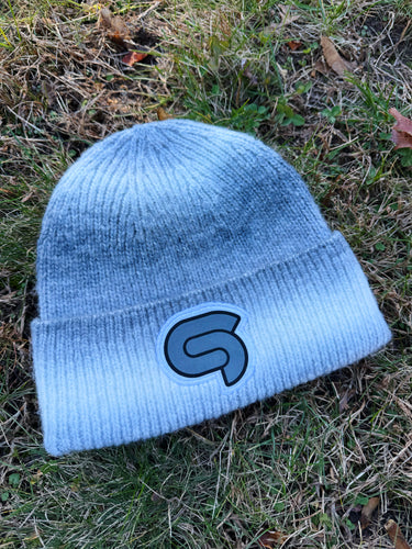 Grey Dip Dyed Wool STS9 Beanie - One size