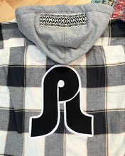 Load image into Gallery viewer, Suuuuper Soft Hooded Tribal Pretty Lights Flannel - ONE Men’s 3XL left!