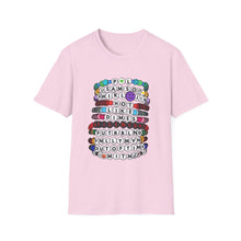 Load image into Gallery viewer, Pretty Lights Kandi/Swiftie Style Friendship Bracelets Unisex Softstyle T-Shirt