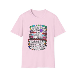 Pretty Lights Kandi/Swiftie Style Friendship Bracelets Unisex Softstyle T-Shirt