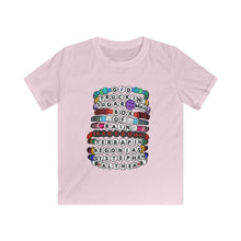 Load image into Gallery viewer, YOUTH Grateful Swiftie Friendship Bracelet Softstyle Tee