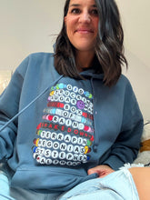 Load image into Gallery viewer, Grateful Dead Friendship Bracelet Storm Blue Hoodie - Unisex Small&gt;2XL