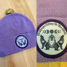 Load image into Gallery viewer, I’ll always belong to the Moon Silver Rising Organic Cotton Beanie - Only 3 Made