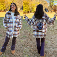 Load image into Gallery viewer, Grateful Fringy Plaid Stealie Jacket Shirt - Size S/M, M/L and L/XL