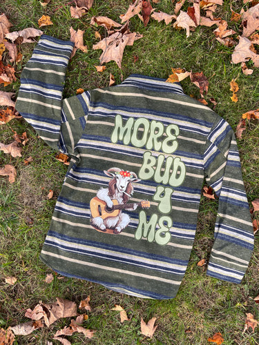 Suuuuper Soft Striped MoreBud4Me Billy Strings Flannel  - Men’s Medium, L and XL left!