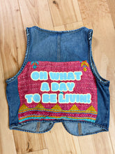 Load image into Gallery viewer, Goose Kantha and Denim Empress Vest - Fits a Size S or M
