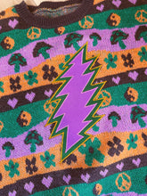 Load image into Gallery viewer, Grateful Peace and Mushies Springtime Sweater - Size S/M