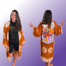 Load image into Gallery viewer, Billy Strings Skeletor Forest Friends Tie Dye Kimono - Fits Sizes 0-14 Best! (ONE LEFT!)