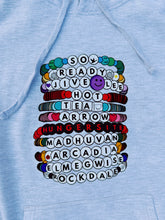 Load image into Gallery viewer, Goose Friendship Bracelet Heather Grey Hoodie - Unisex Small&gt;2XL