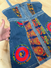 Load image into Gallery viewer, Phish Green Mandala Tapestry Denim Full Zip Dress -ONE Size Large left!