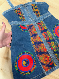 Phish Green Mandala Tapestry Denim Full Zip Dress -ONE Size Large left!
