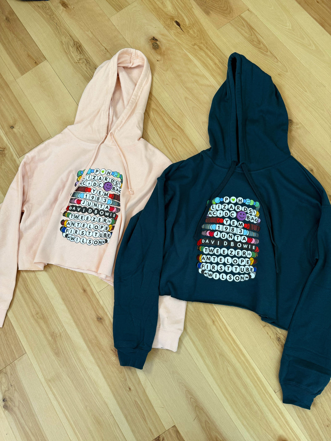 Phish Kandi EDM Bracelet Cropped Hoodies - Blush or Atlantic