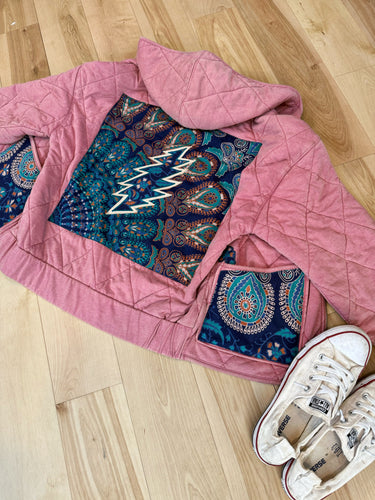 Grateful Dusty Rose Mexicali Quilted Jacket - Fits a Ladies size Med/Lrg
