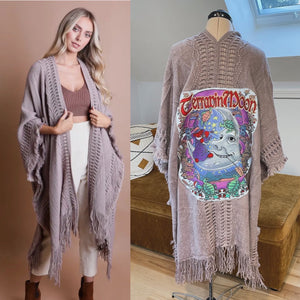 Terrapin Moon Grateful Fringy Sweater Kimono - One Size Fits ALL (Only ONE Left!)