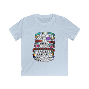 YOUTH Billy Strings Swiftie Style Friendship Bracelet Kids Softstyle Tee