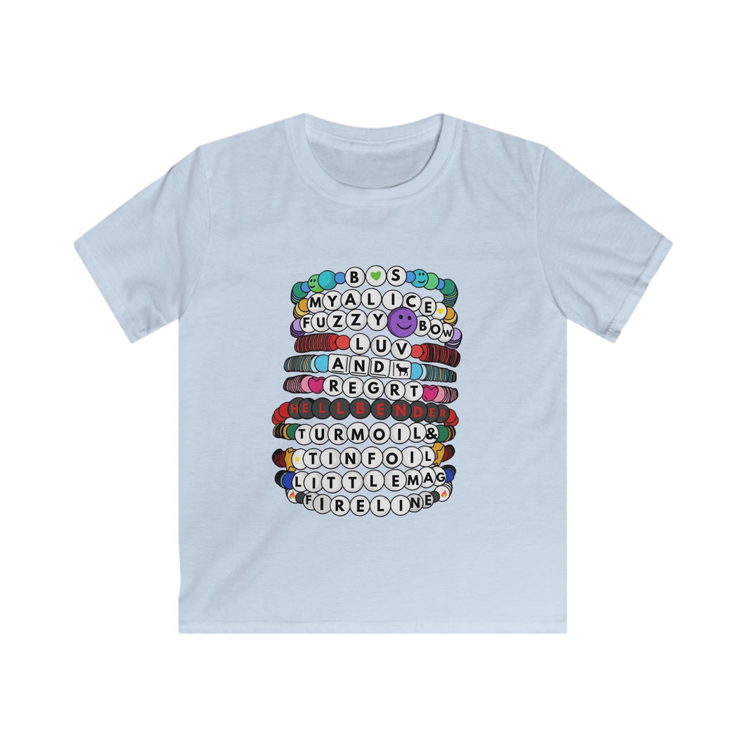 YOUTH Billy Strings Swiftie Style Friendship Bracelet Kids Softstyle Tee
