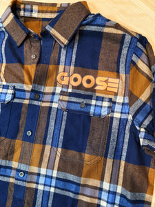 Echo Of a Rose Soft Striped Goose Flannel  - One Mens Large and 2XL
